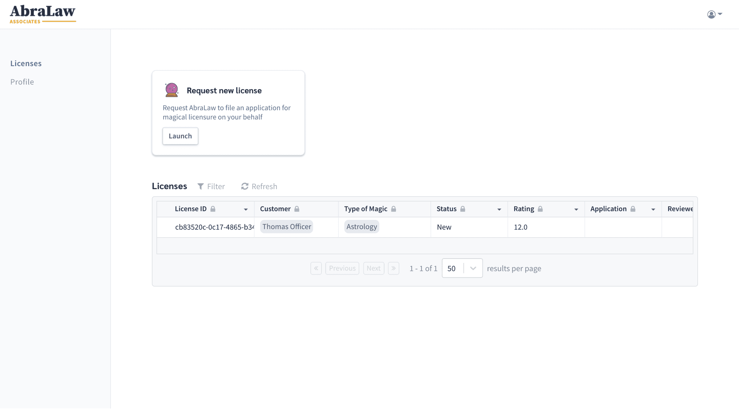 Client portal made in Afterpattern