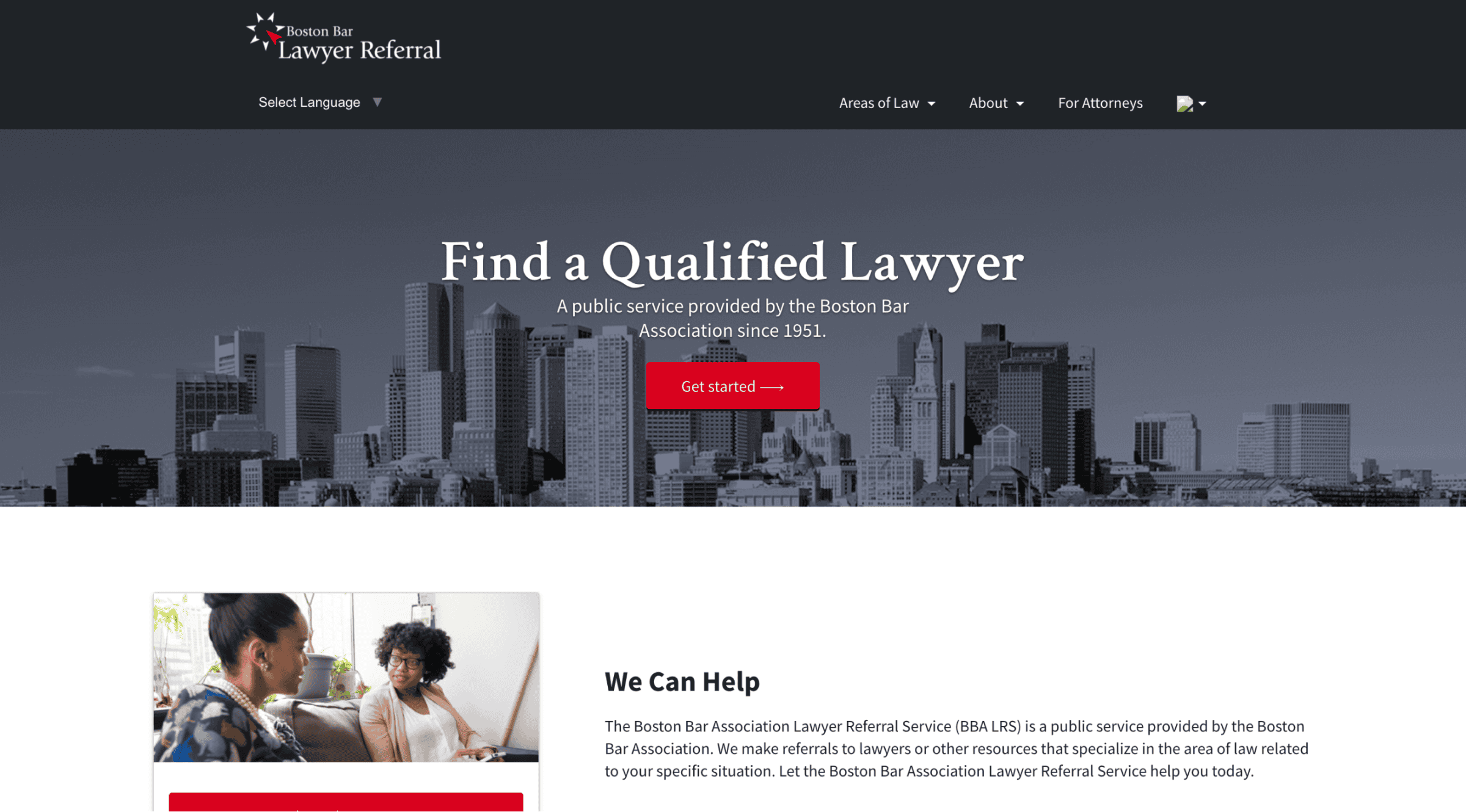 Boston bar's community.lawyer website